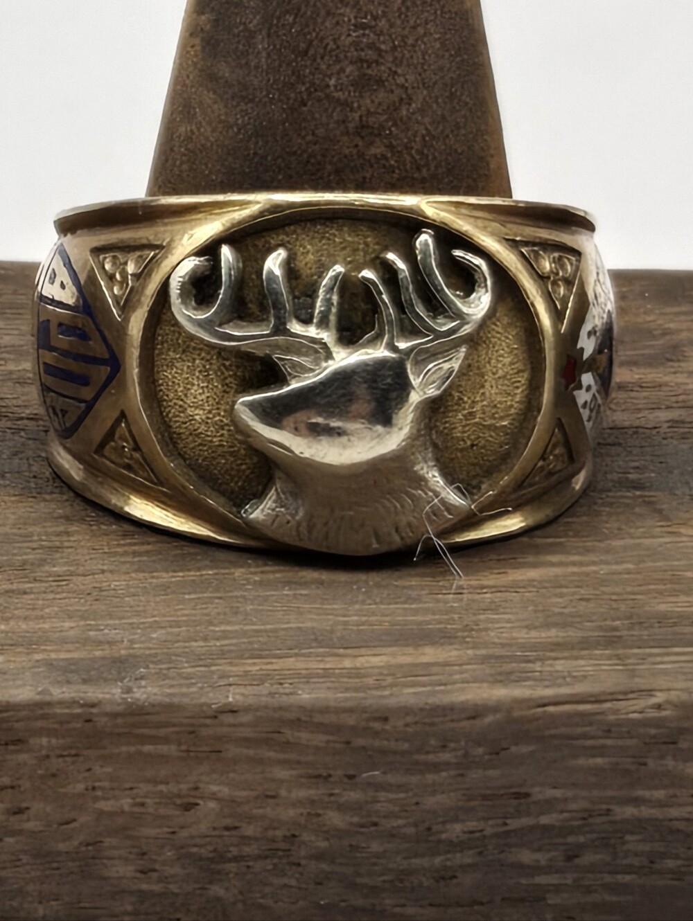 B.P.O.E. (Benevolent and Protective Order of Elks) Fraternal Lodge Ring 14K 60's